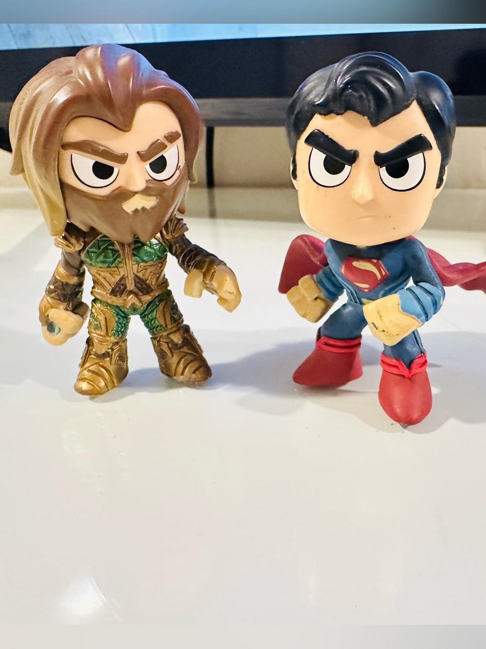 Superman & Aqua Man Funko Mystery Mini Vinyl Figures